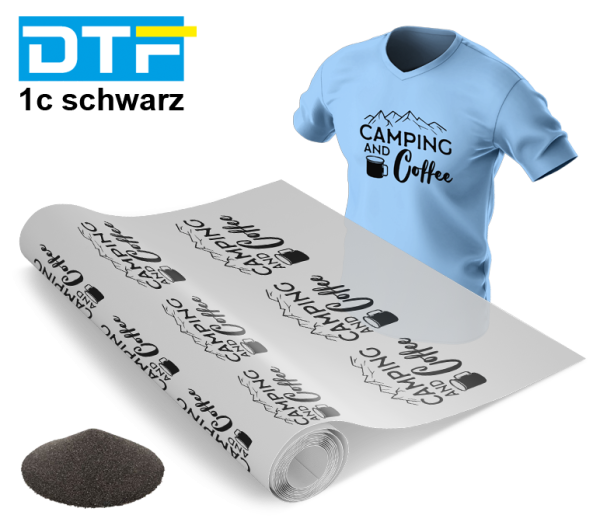 DTF Transfers einfarbig weiss